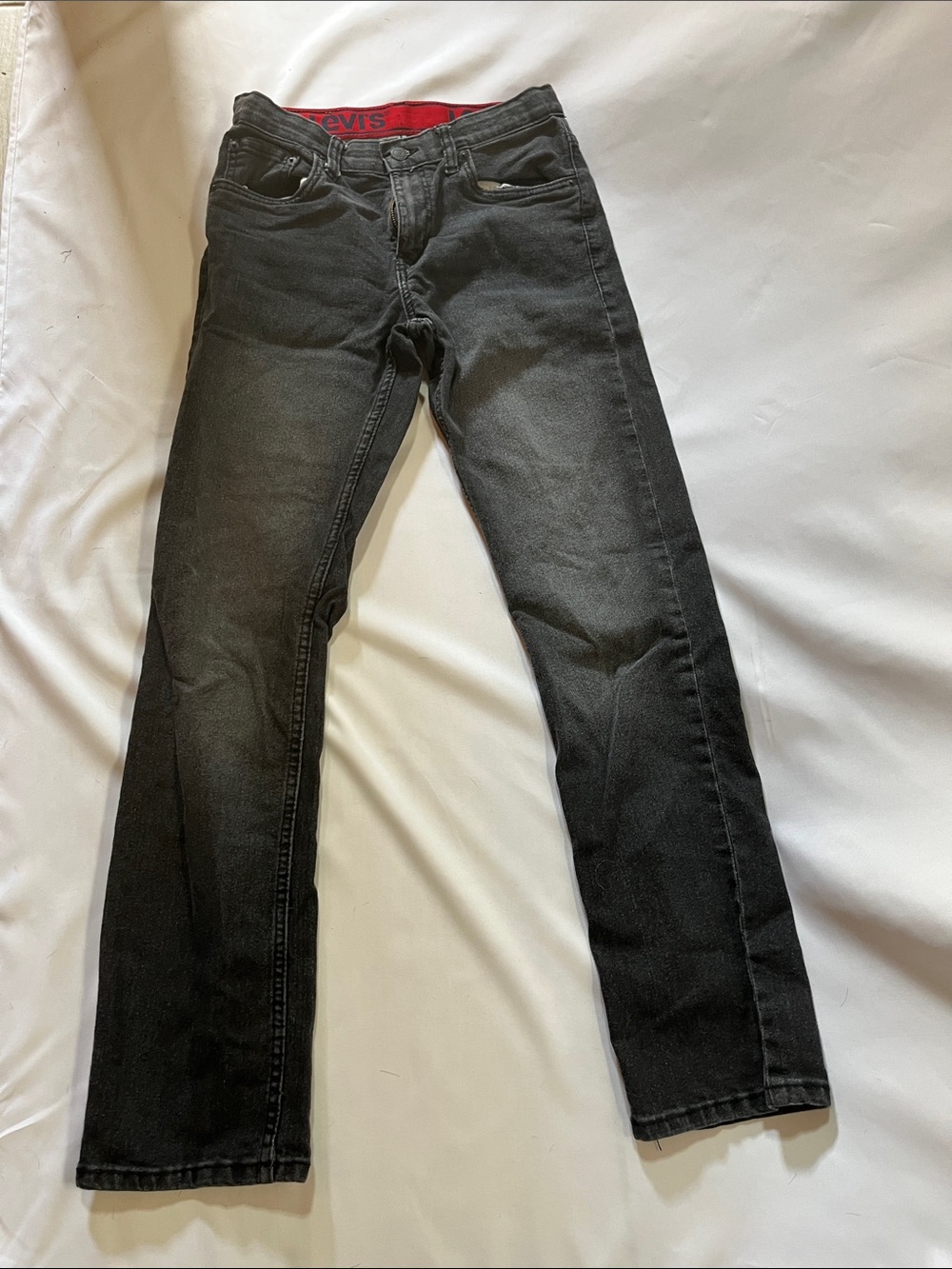 Levi's Boy’s Black Slim Straight Jeans
